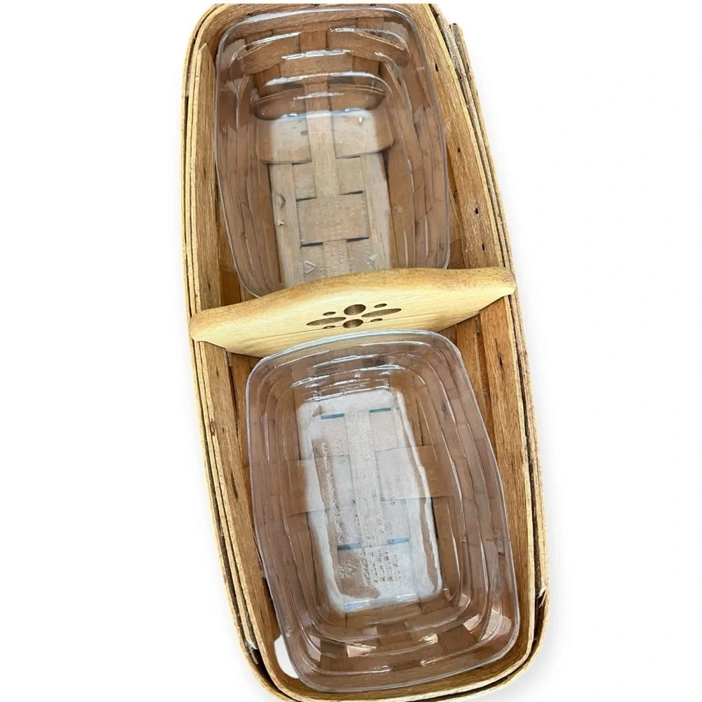 🌻Vintage Longaberger Cracker or Bread Baskets SET OF TWO (2)